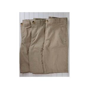 French Toast Chino Shorts Kids Size 16 Khaki Tan Uniform Bundle 3 Pack